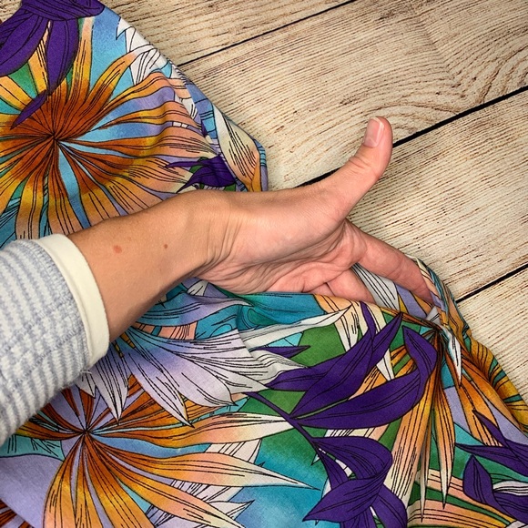 Roberta Freymann Tropical Floral Dress w/ Pockets! - Picture 6 of 6